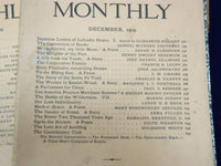 1909 THE ATLANTIC MONTHLY MAGAZINE LOT OF 11 - NICE STORIES & ARTICLES - WR 342