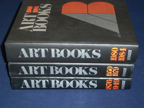 1876-1984 ART BOOKS INTERNATIONAL INDEX OF SERIAL PUBLICATION LOT OF 3 - KD 3480