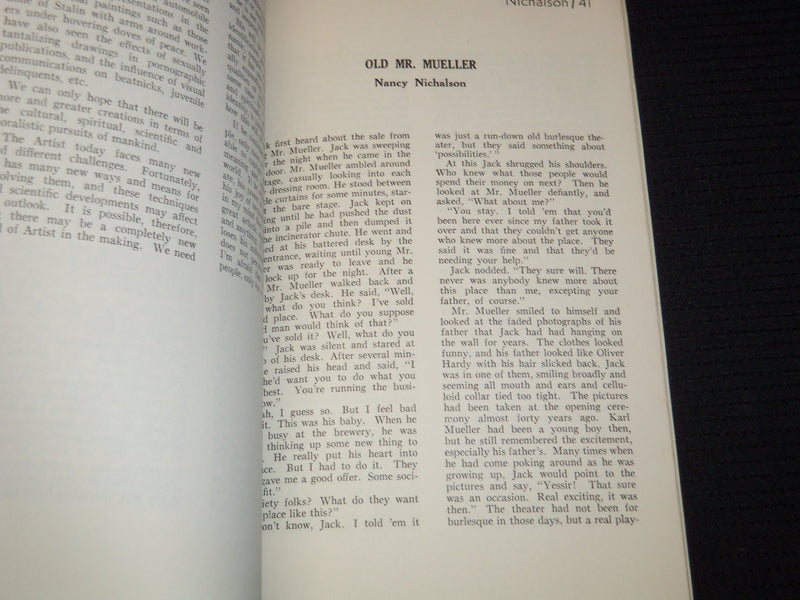 1963 WINTER VENTURE POETRY MAGAZINE - VOLUME 1 NO. 1. - J 7397