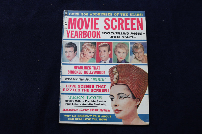 1962 MOVIE SCREEN YEARBOOK MAGAZINE - ELIZABETH TAYLOR COVER - E 12867