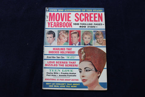 1962 MOVIE SCREEN YEARBOOK MAGAZINE - ELIZABETH TAYLOR COVER - E 12867