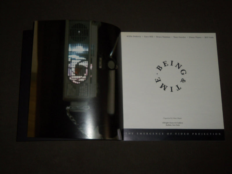 1996 BEING & TIME THE EMERGENCE VIDEO PROJECTION BOOK BY MARC MAYER - KD 4970