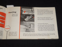 1961 PLYMOUTH OWNER'S MANUAL - SOFTCOVER - J 9881