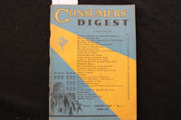 1937 JANUARY CONSUMERS' DIGEST MAGAZINE - VOLUME 1, NUMBER 1 - K 2377