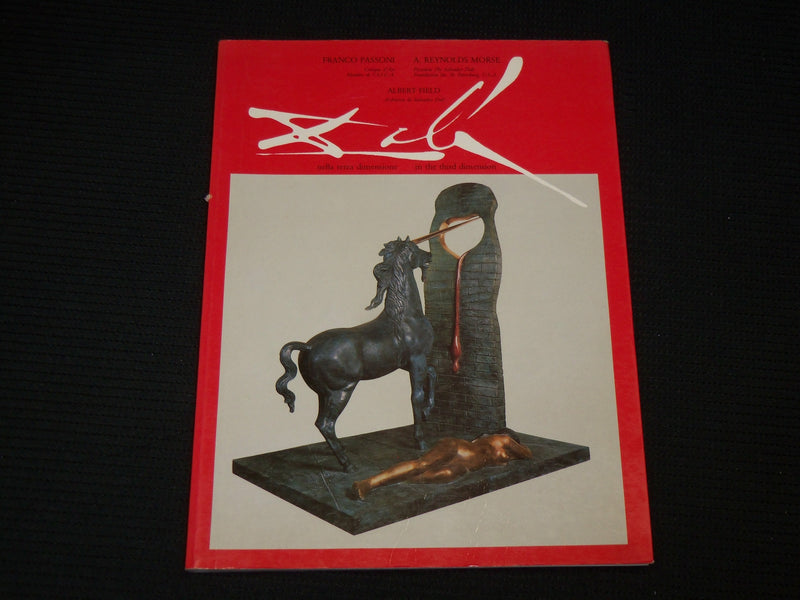 1987 DALI NELLA TERZA DIMENSIONE SOFTCOVER BOOK - NICE PHOTOS - R 725U