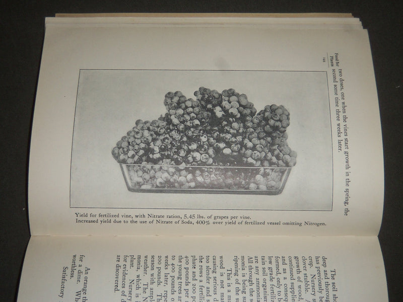 1907 FOOD FOR PLANTS EDITED BY WILLIAM S. MYERS SOFTCOVER BOOK - J 2529