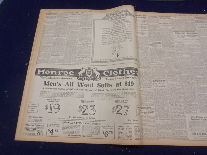 1920 JUNE 18 NEW YORK TIMES - WILSON TALKS ON CAPAIGN ISSUES - NT 9128