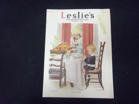 1916 NOVEMBER 23 LESLIE'S WEEKLY MAGAZINE - PREPAREDNESS- ST 2128