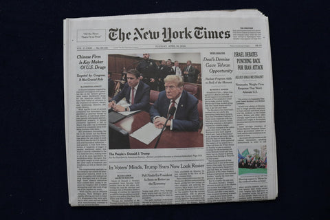 2024 APRIL 16 NEW YORK TIMES - THE PEOPLE V. DONALD J. TRUMP TRIAL BEGINS