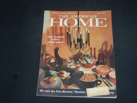 1959 MARCH THE AMERICAN HOME MAGAZINE - NICE COVER, STORIES & PHOTOS - SP 7251