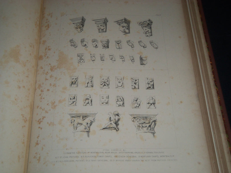 1871 ILLUSTRATIONS OF ARCHITECTURE AND ORNAMENT VOLUME BY J. W. WARING - Z 16