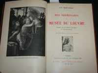 1913 MES PROMENADES AU MUSEE DU LOUVRE HARDCOVER BOOK BY RAFFAELLI - KD 6731