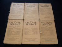 1899-1927 ATLANTIC MONTHLY & ILLUSTRATED MONTHLY MAGAZINES LOT OF 14 - WR 322