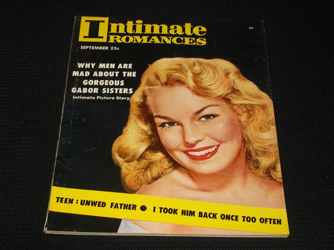 1954 SEPTEMBER INTIMATE ROMANCES MAGAZINE - GORGEOUS GABOR SISTERS - E 7679