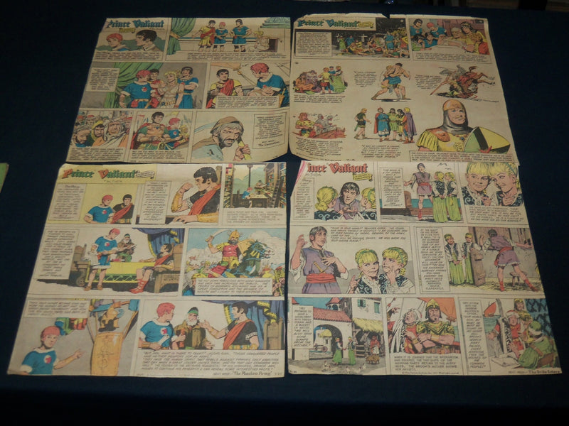 1939-1972 PRINCE VALIANT COLOR COMICS STRIPS LOT OF 18 - NP 5327