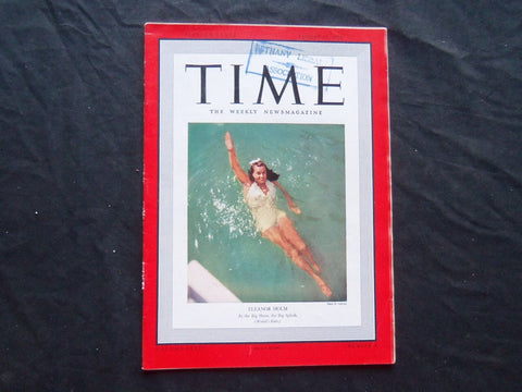 1939 AUGUST 21 TIME MAGAZINE - ELEANOR HOLM - T 674