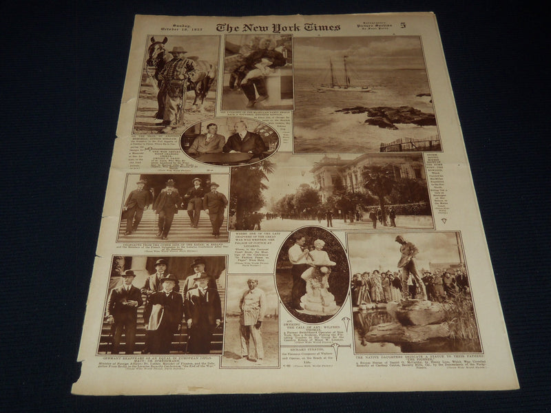 1925 OCTOBER 18 NEW YORK TIMES PICTURE SECTION - GUTZON BORGLUM - NT 9501