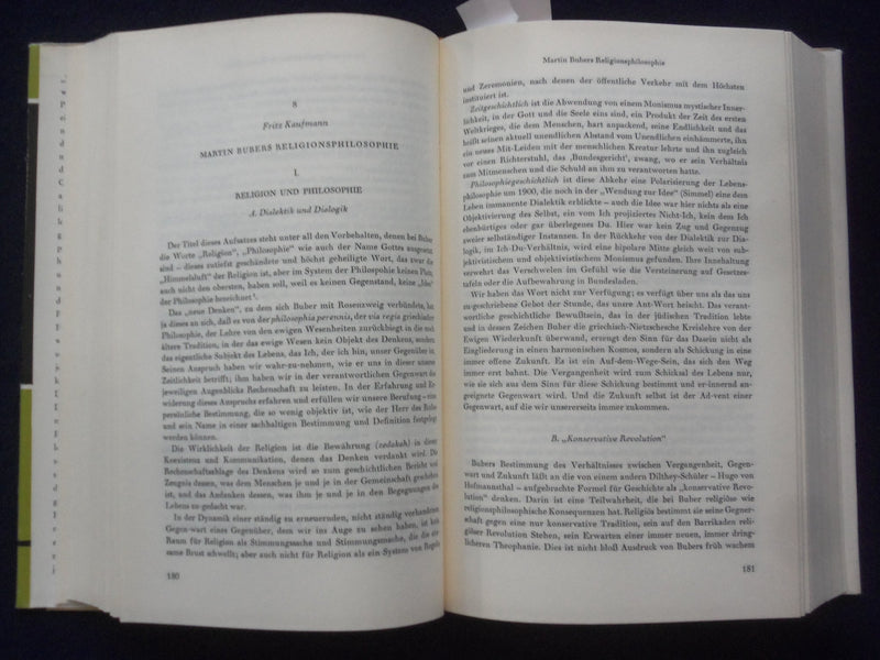 1963 MARTIN BUBER HARDCOVER BOOK-PAUL SCHILPP/MAURICE FRIEDMAN- GERMAN - KD 9001
