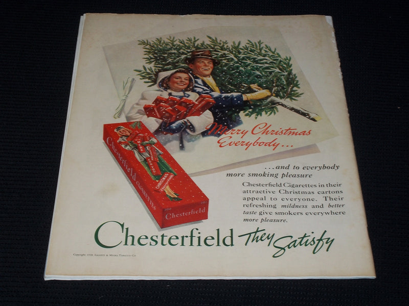 1938 DECEMBER 24 COLLIER'S MAGAZINE - BEAUTIFUL ILLUSTRATED COVER - E 5015