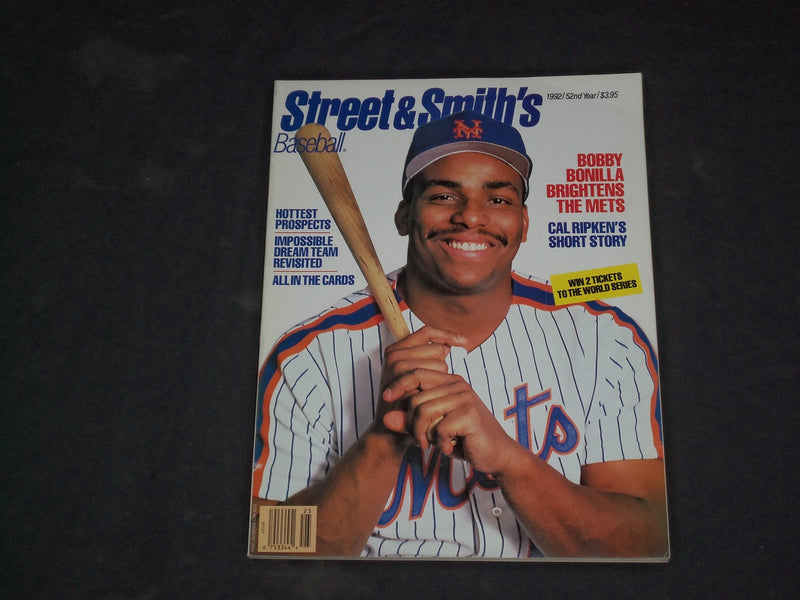 1992 STREET & SMITH'S OFFICIAL YEARBOOK BASEBALL MAGAZINE-BOBBY BONILLA-CW 826