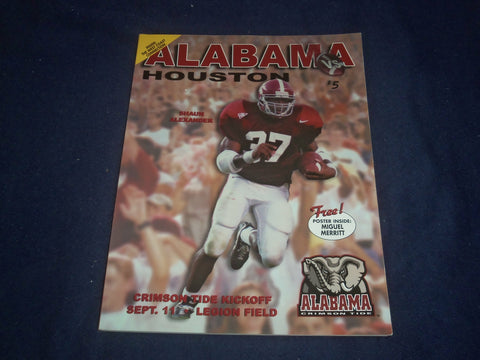 1999 SEP 11 UNIVERSITY OF ALABAMA VS HOUSTON UNIV. FOOTBALL PROGRAM - ST 4137W