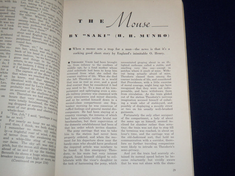 1935 JULY GOLDEN GOLDEN BOOK MAGAZINE - HAGGARD - SAKI - PARKER - ST 3367F
