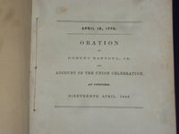 1850 ROBERT RANTOUL, JR. ORATION AT CONCORD, NEW HAMPSHIRE - J 4362