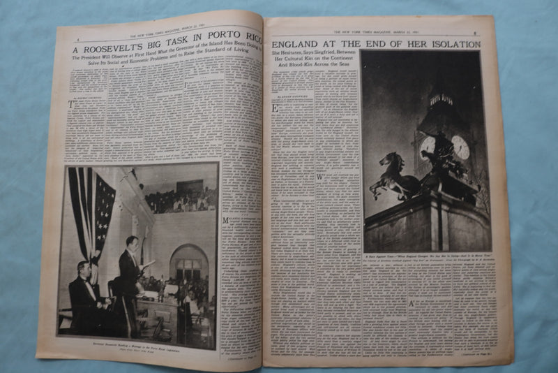 1931 MARCH 22 THE NEW YORK TIMES MAGAZINE SECTION - G. K. CHETERTON - NP 9107