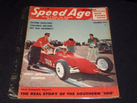 1955 DECEMBER SPEED AGE MAGAZINE - NICE RACING FRONT COVER - E 1968