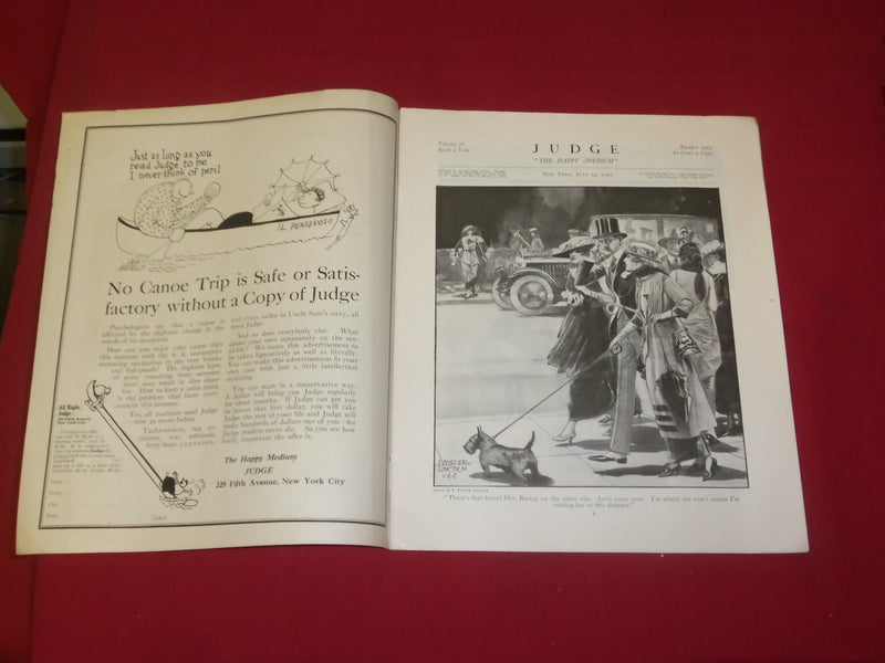 1919 JUNE 14 JUDGE MAGAZINE - THE WETS AND THE DRYS - ILLUSTRATIONS - B 6084