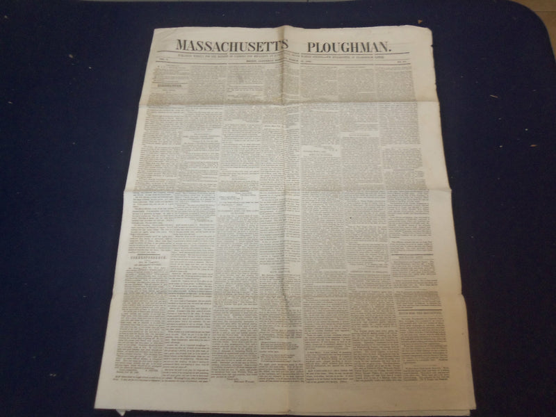 1849 MAR 10 MASSACHUSETTS PLOUGHMAN NEWSPAPER- TAYLOR INAUGURAL ADDRESS- NP 5162