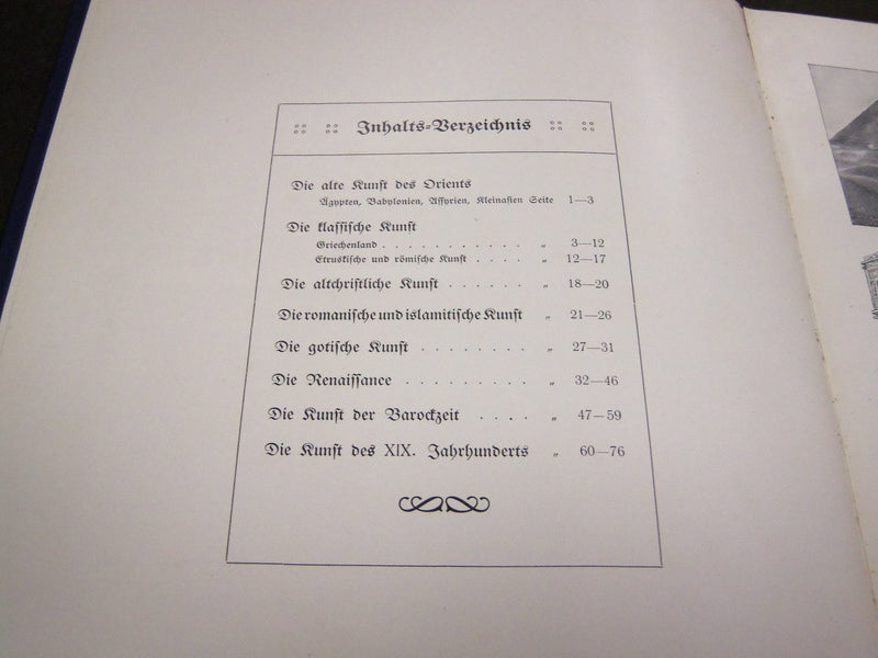 1909 BILDERATLAS ZUR KUNSTGESCHICHTE BY DR. WILHELM TESDORPF - KD 2339