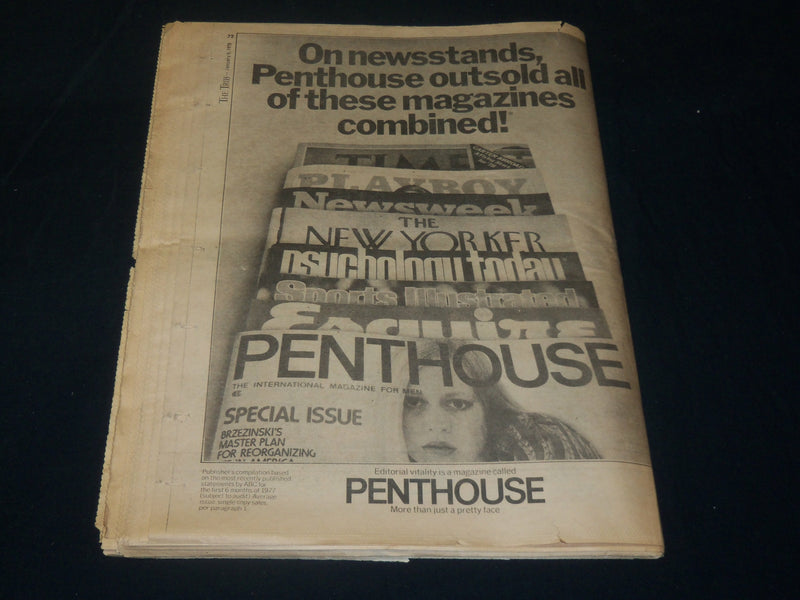 1978 JANUARY 9 THE TRIB NEWSPAPER VOLUME 1 NO. 1 - PEACE FOR ISRAEL - NP 4914