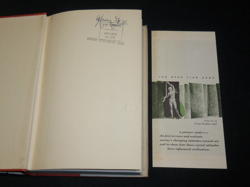 1953 SEX IN HISTORY HARDCOVER BOOK BY G. RATTRAY TAYLOR - KD 2770C