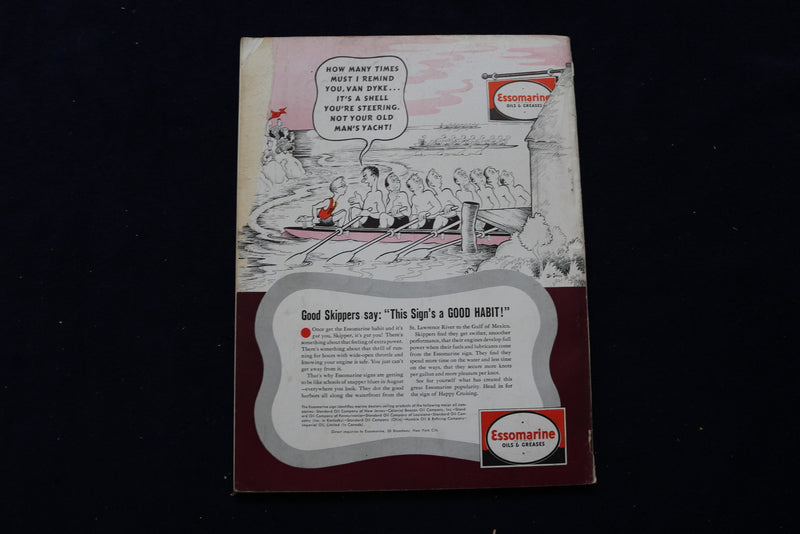 1939 AUGUST MOTOR BOATING MAGAZINE - ILLUSTRATED HARBOR COVER - E 11691