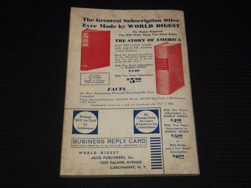 1941 JULY WORLD DIGEST MAGAZINE - MAHATMA GANDHI - ROOSEVELT - K 1077