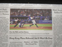 2022 SEPTEMBER 29 NEW YORK TIMES - AARON JUDGE HITS HIS 61ST HOME RUN OF SEASON
