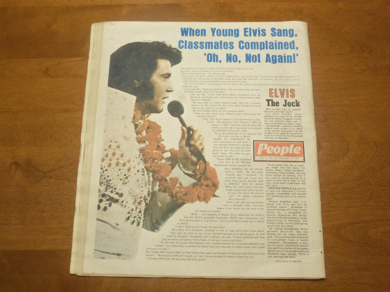 1976 SEP 5 MODERN PEOPLE NEWSPAPER - WHY CLASSMATES HATED YOUNG ELVIS - NP 4755