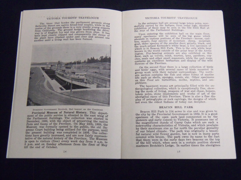 1950'S VICTORIA - YESTERDAY TO-DAY TO-MORROW BOOK - BRITISH COLUMBIA - J 8188