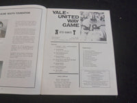 1972 AUGUST 20 YALE UNITED WAY GAME PROGRAM - N.Y. JETS VS. N.Y. GIANTS- B 6348T