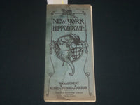 1906 NEW YORK HIPPODOME A SOCIETY CIRCUS PROGRAM - NICE ADS - J 4223