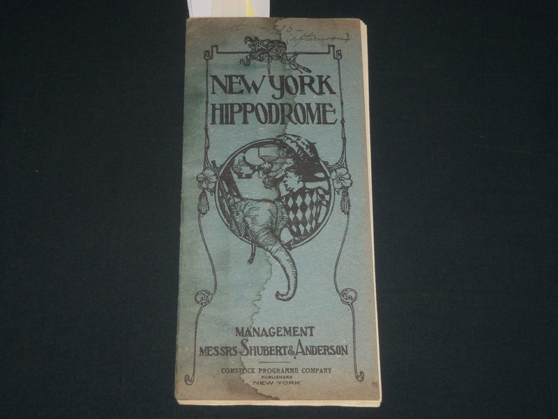 1906 NEW YORK HIPPODOME A SOCIETY CIRCUS PROGRAM - NICE ADS - J 4223