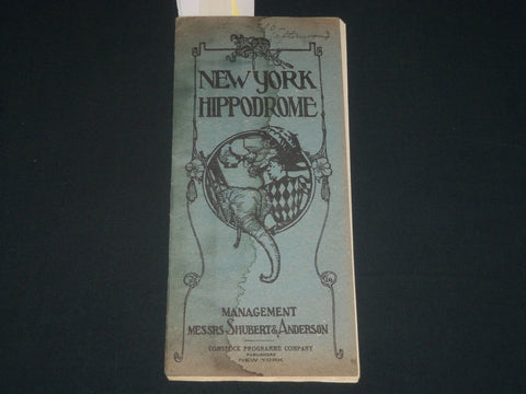 1906 NEW YORK HIPPODOME A SOCIETY CIRCUS PROGRAM - NICE ADS - J 4223