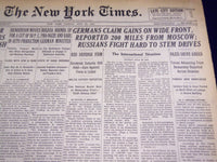 1941 JULY 20 NEW YORK TIMES - GERMANS 200 MILES FROM MOSCOW - NT 1390