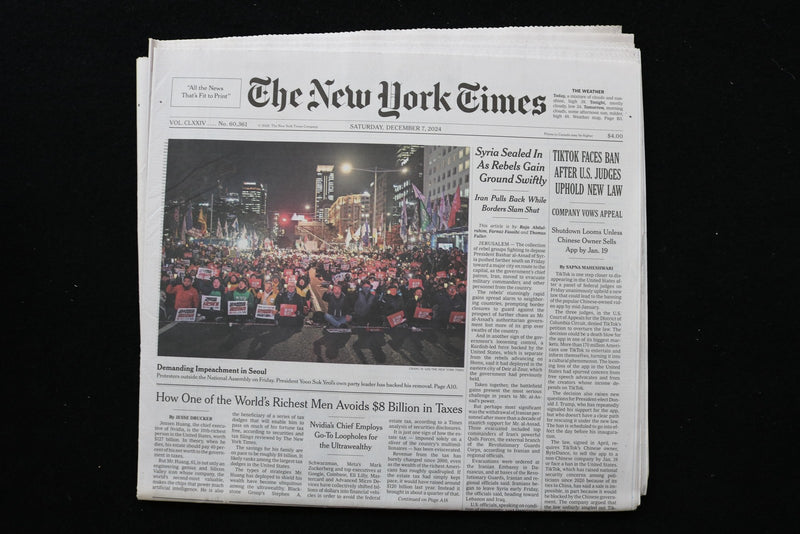 2024 DECEMBER 7 NEW YORK TIMES-TIKTOK FACES BAN AFTER U.S. JUDGES UPHOLD NEW LAW