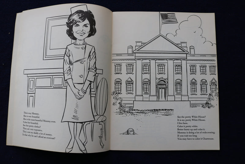 1962 JFK COLORING BOOK - SOFTCOVER - K 1547