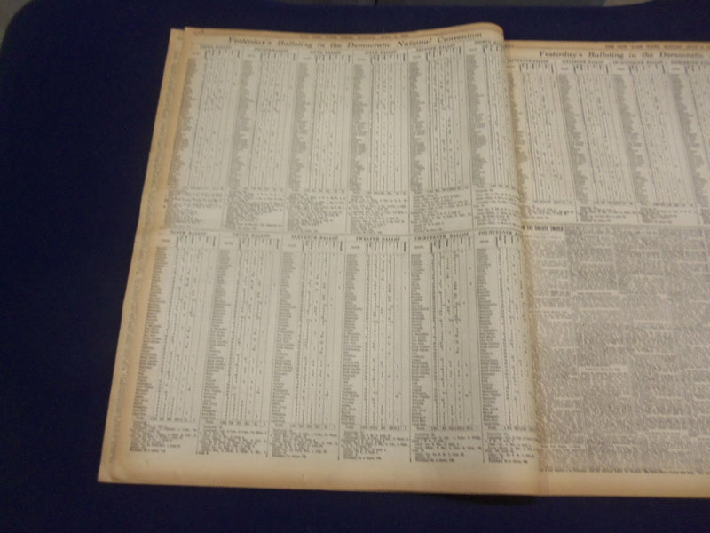 1920 JULY 4 NEW YORK TIMES - CONVENTION ADJOURNS TO 10 A.M. MONDAY - NT 9320