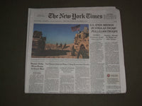 2018 DECEMBER 20 NEW YORK TIMES-TRUMP ENDS MISSION-PULLS 2,000 TROOPS FROM SYRIA