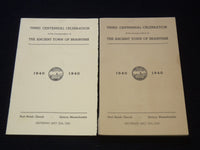 1940 TOWN OF BRAINTREE CENTENNIAL CELEBRATION LOT OF 2 ISSUES - J 7267