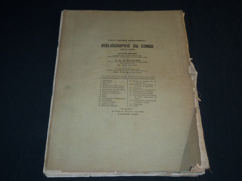 1898 LE MOUVEMENT GEOGRAPHIQUE NEWSPAPERS LOT OF 49 - BELGES AU CONGO - NP 4256